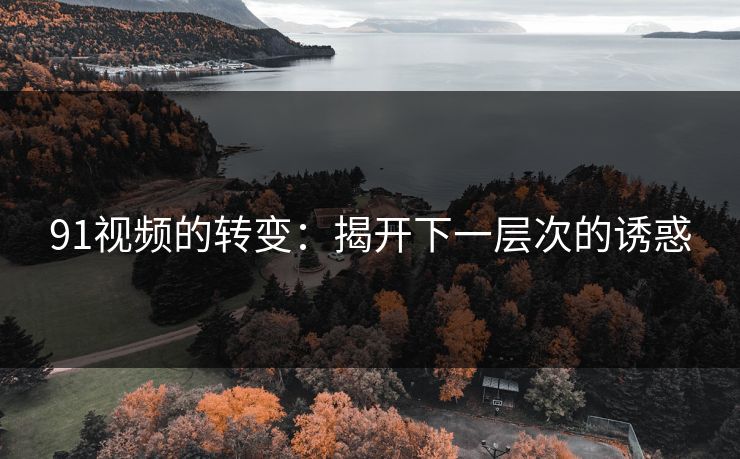 91视频的转变:揭开下一层次的诱惑 91视频的转变:揭开下一层次的诱惑